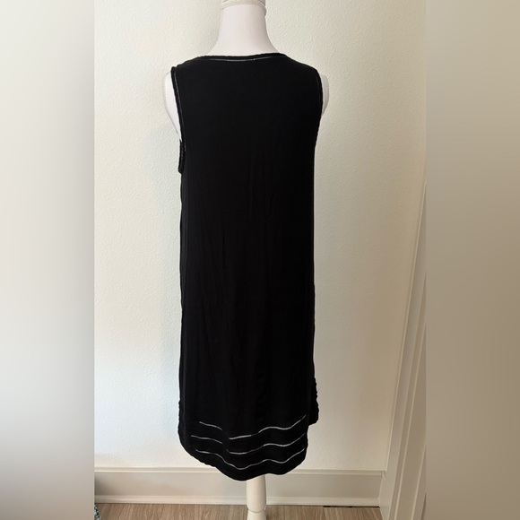 Soma Black Bra Ladder Trimmed Dress with Pockets Szize M - Picture 3 of 3